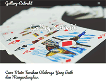 Tablet Screenshot of galleryantrakt.com
